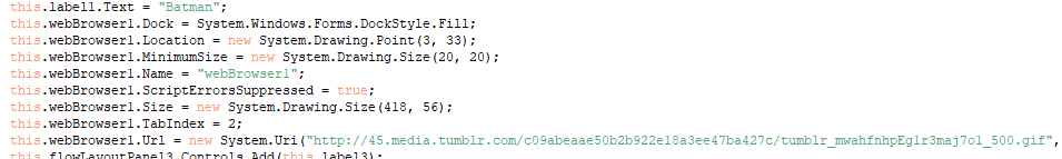 Изображение 5. Ссылки в коде семпла ВПО с именем Акт_сверки pdf 010.exe