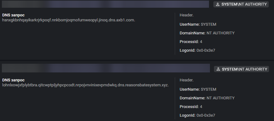 Рисунок 17 — Использование DNS-туннелирования