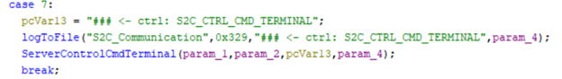 Рисунок 47 — Команда S2C_CTRL_CMD_TERMINAL