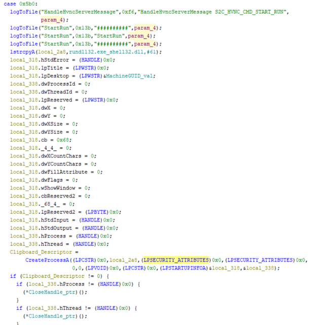 Рисунок 56 — HVNC-команда S2C_HVNC_CMD_START_RUN