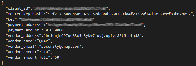 Содержимое файла конфигурации DeadBolt при запуске программы