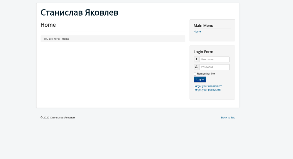 Рис. 37. Страница Joomla