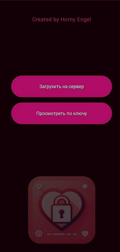 Рисунок 37 — Главная страница вредоносного приложения, предназначенного якобы для обмена интимными фото